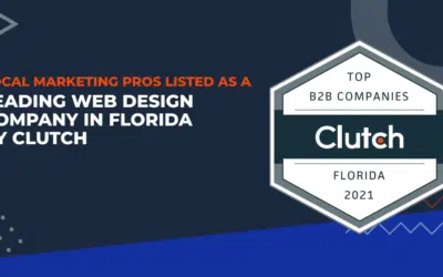 Local Marketing Pros Listed as a Leading Web Design Company in Florida by Clutch